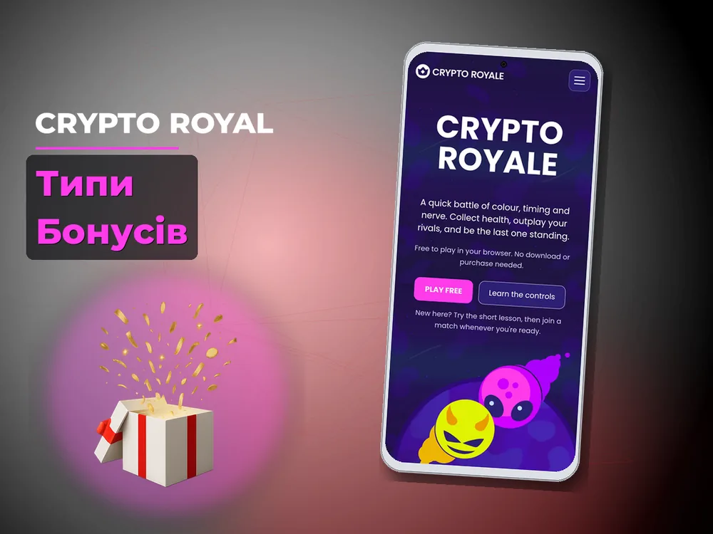 Crypto Royal - Типи Бонусів